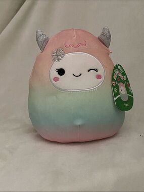 Squishmallows Yara Plush - Pastel Pink, Mint & Peach